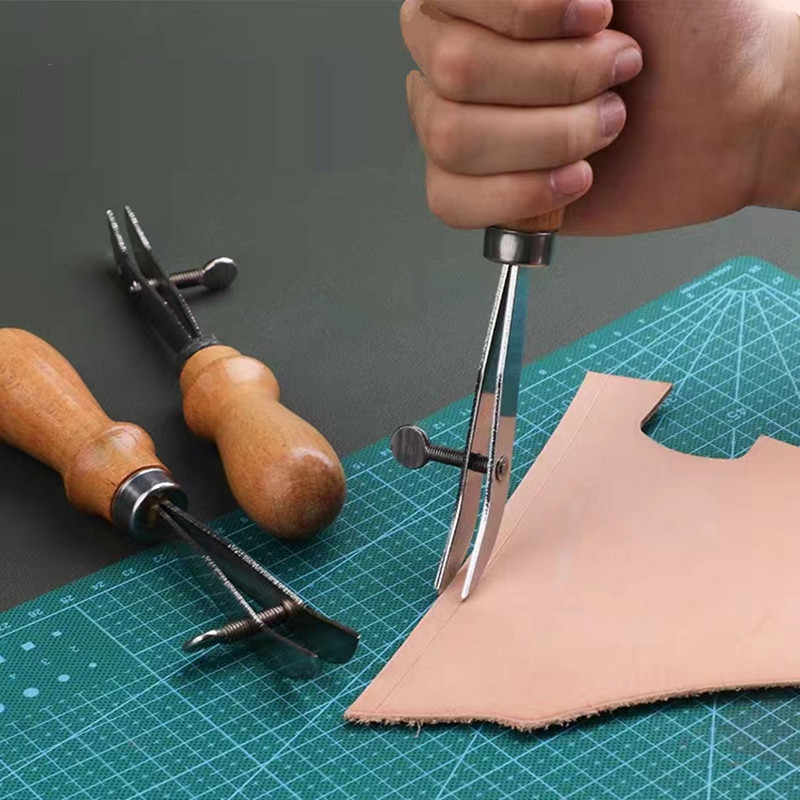 Adjustable Leather Edge Crease - Groover Stitching Tool ulasan dan harga