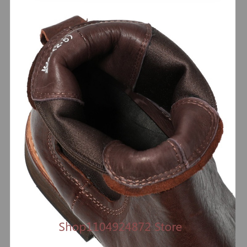 Vintage Brogue Chelsea Boots M - Leatherwork Designs ulasan dan harga