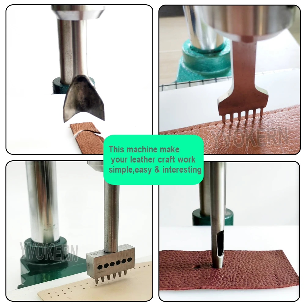 Silent Leather Hole Punch Mach - Leatherwork Hand Press ulasan dan harga
