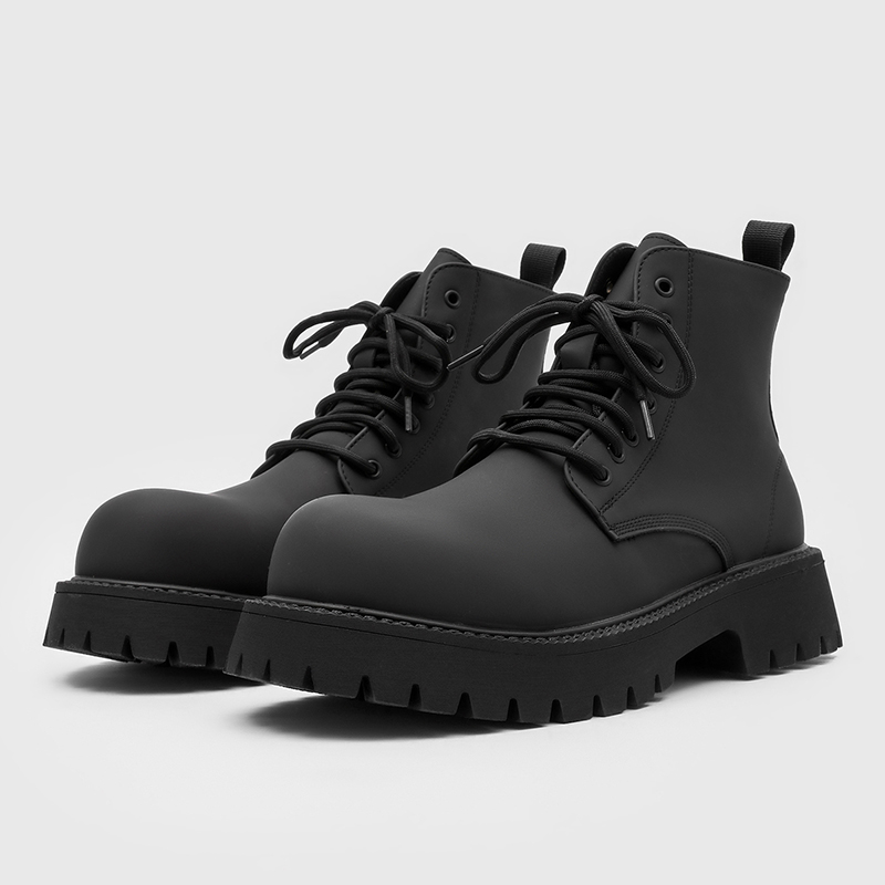 Size 38-46 Men Black High-top  - Leatherwork Designs ulasan dan harga