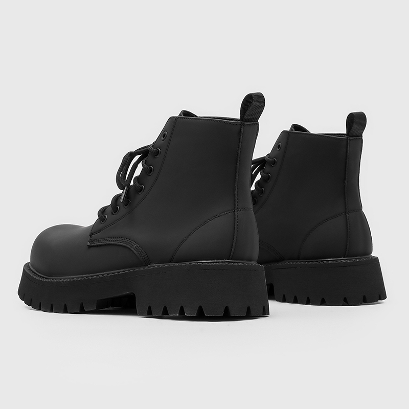 Size 38-46 Men Black High-top  - Leatherwork Designs ulasan dan harga