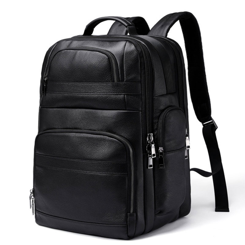 Luufan Genuine Leather Backpac - Leather Work Rucksack Mens ulasan dan harga