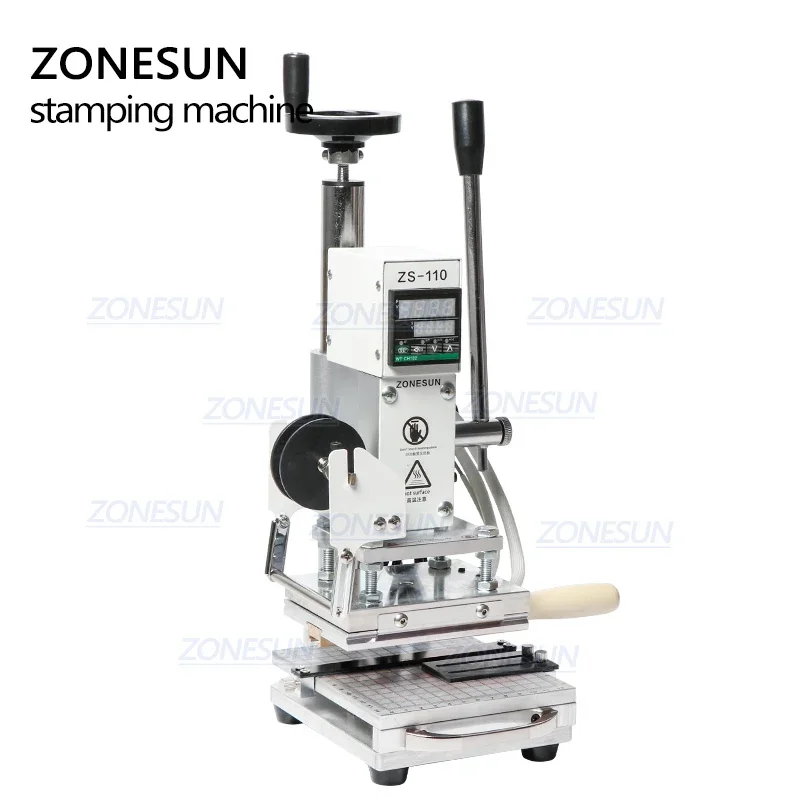 ZONESUN ZS110 Hot Foil Stampin - Leatherwork Hand Press ulasan dan harga