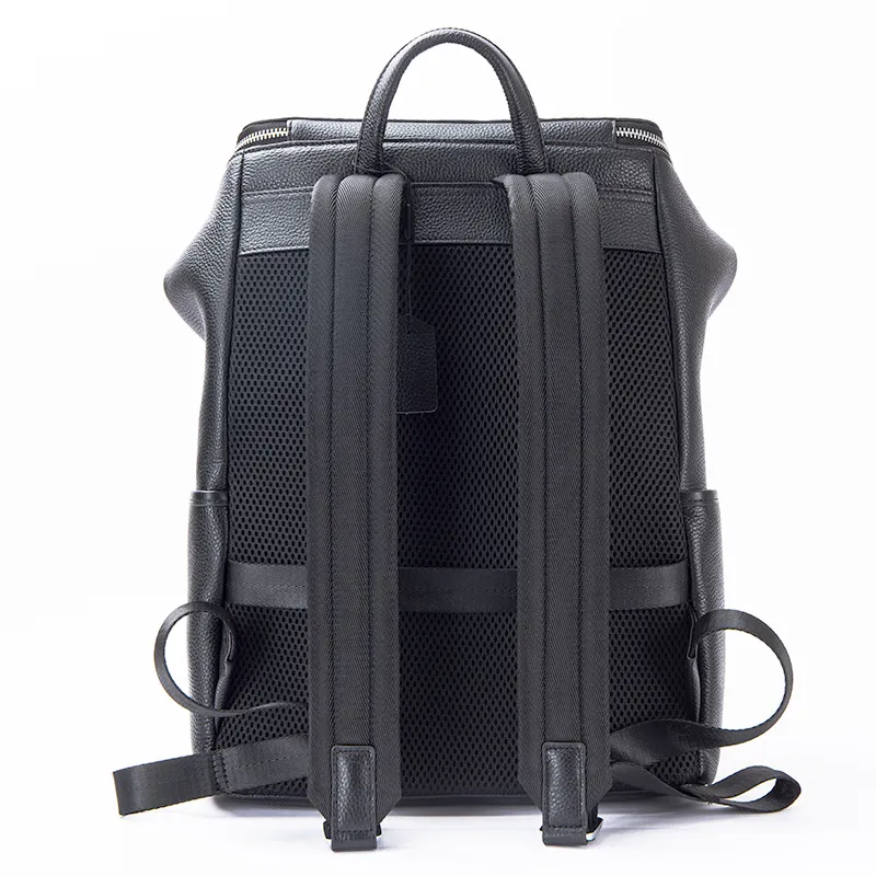Genuine Leather Men Backpack 1 - Leather Work Rucksack Mens ulasan dan harga