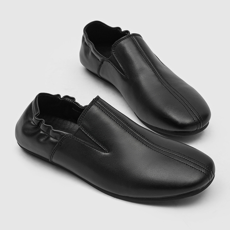 Brand Men Casual Shoes Slip On - Leatherwork Designs ulasan dan harga
